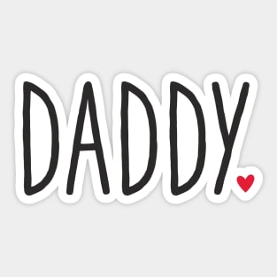 Daddy Heart - Gift Father's Day Love Family Sticker